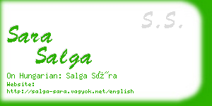 sara salga business card